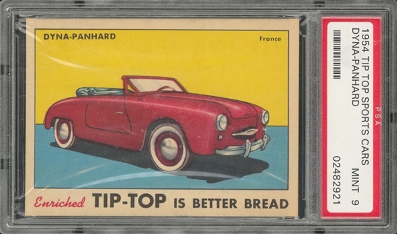 1954 Tip-Top Bread "Sports Cars" Dyna-Panhard – PSA MINT 9 "1 of 1!"